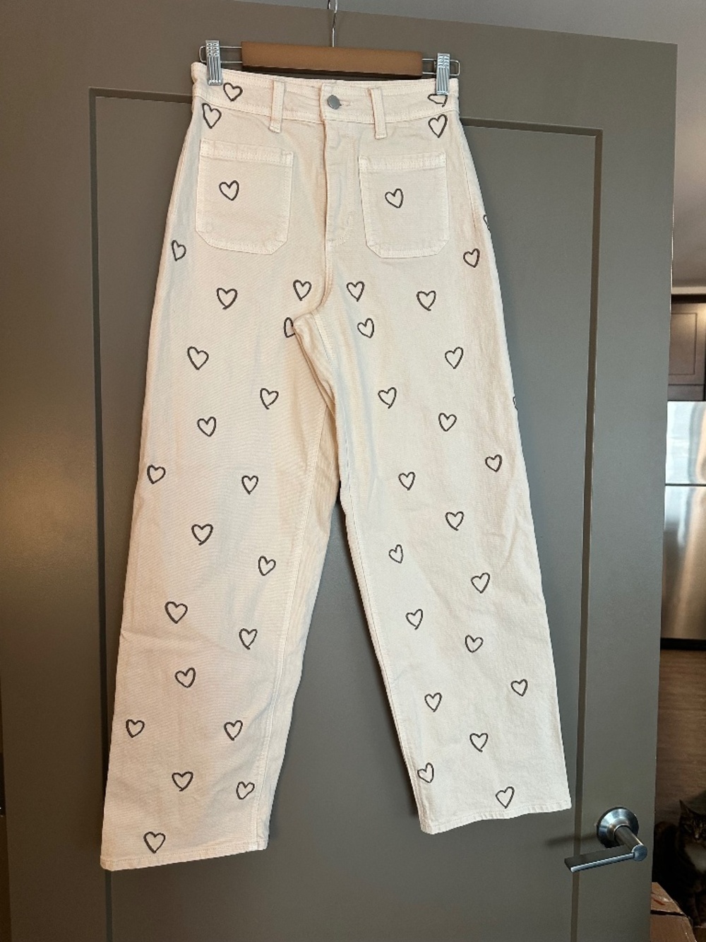 Universal Thread Sailor Straight Leg Pants Size 2 High Rise Button NWOT